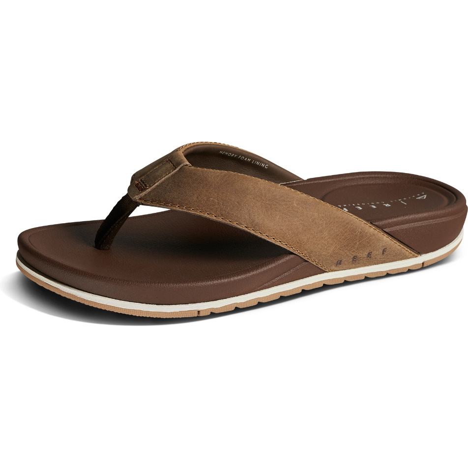 Sandálias De Couro Reef Cushion Bonzer Masculinas 2026 CJ5506 - Toffee